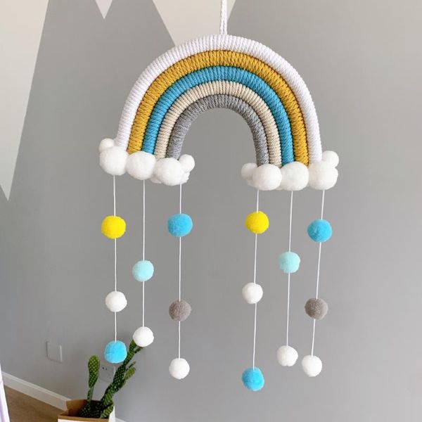 macrame rainbow wall decor colorful handmade hanging ornaments with pom tassel for home fashion decorative objects & figurines
macrame rainbow wall decor colorful handmade hanging ornaments with pom tassel for home fashion decorative objects & figurines