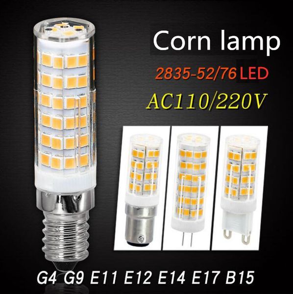 bulbs you g4 g9 e14 e12 b15 e11 e17 led bulb 220v/110v corn 8w 10w light 52/76led 360 degree 2835smd 76led
bulbs you g4 g9 e14 e12 b15 e11 e17 led bulb 220v/110v corn 8w 10w light 52/76led 360 degree 2835smd 76led