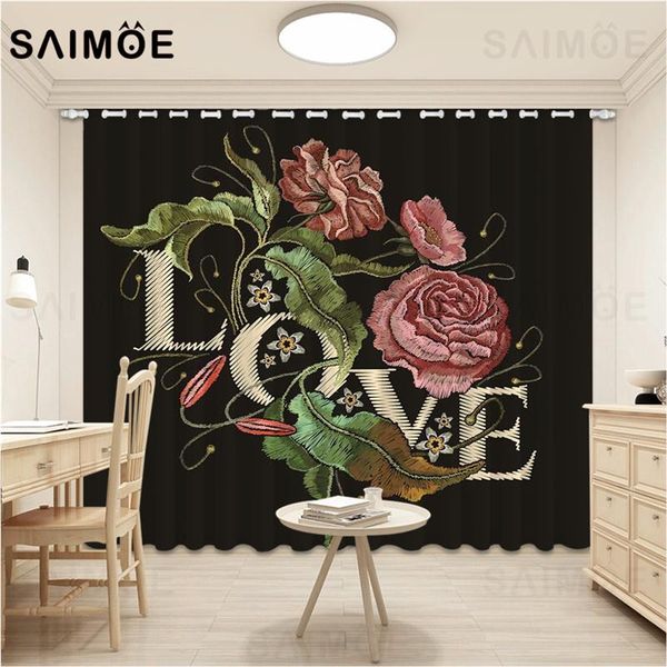 curtain & drapes rose flower red wedding decoration modern living room curtains love bedroom black blackout ultra micro shading
curtain & drapes rose flower red wedding decoration modern living room curtains love bedroom black blackout ultra micro shading