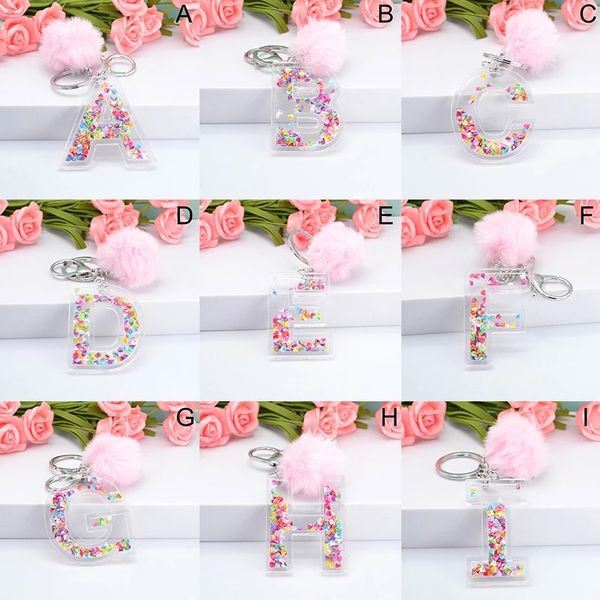 pink pompom letter keychains english alphabet key ring ball glitter gradient resin cute key chains rings car handbag gifts, Slivery;golden
pink pompom letter keychains english alphabet key ring ball glitter gradient resin cute key chains rings car handbag gifts, Slivery;golden
