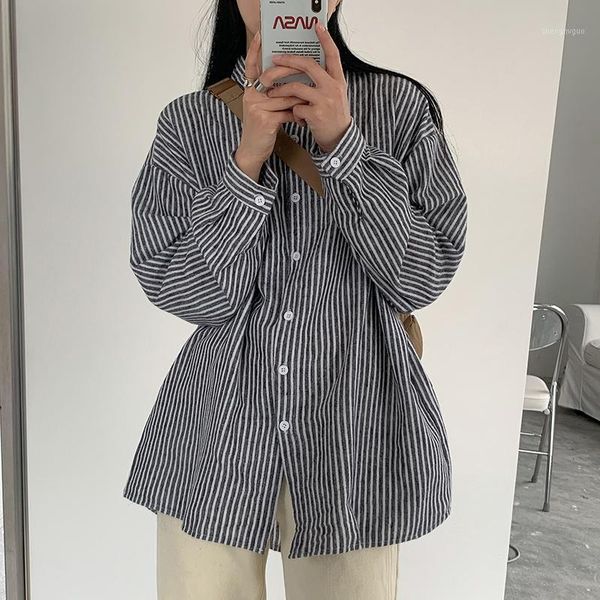 vintage loose striped long sleeve blouse women korean style casual streetwear button harajuku cardigan female chic shirts women's blous, White
vintage loose striped long sleeve blouse women korean style casual streetwear button harajuku cardigan female chic shirts women's blous, White