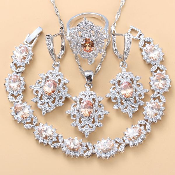 jewelry sets women vintage costume champagne zircon fashion necklace and earrings bridal for gift, Black
jewelry sets women vintage costume champagne zircon fashion necklace and earrings bridal for gift, Black