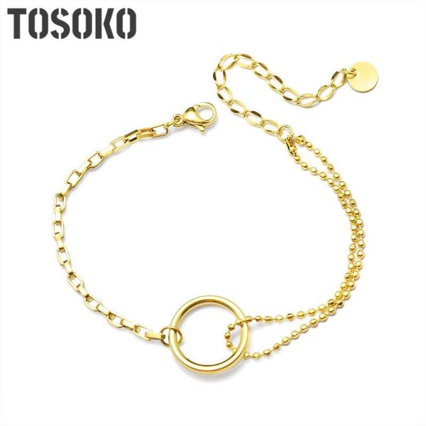 link, chain stainless steel ring bracelet asymmetric bead female fashion bracele bse067, Black
link, chain stainless steel ring bracelet asymmetric bead female fashion bracele bse067, Black