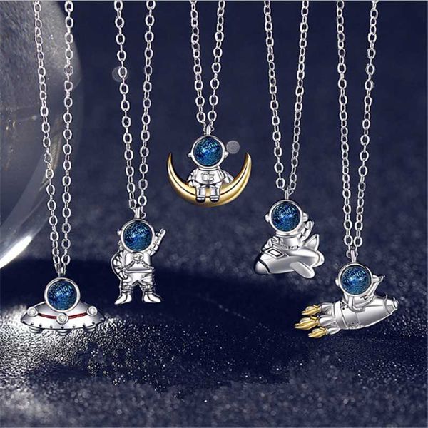 creative starry sky design copper necklace roaming space astronauts blue pendant collarbone chain women jewelry accessories necklaces, Silver
creative starry sky design copper necklace roaming space astronauts blue pendant collarbone chain women jewelry accessories necklaces, Silver