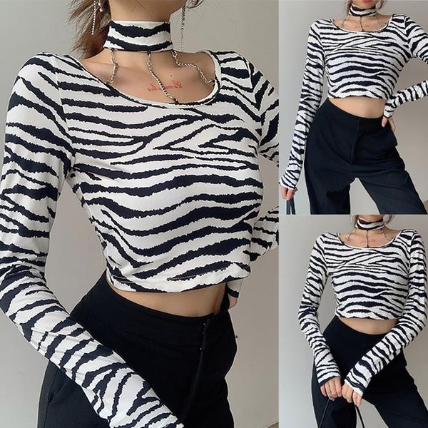 fashion women's leopard print round neck rib knitted short long sleeve t-shirt, White
fashion women's leopard print round neck rib knitted short long sleeve t-shirt, White