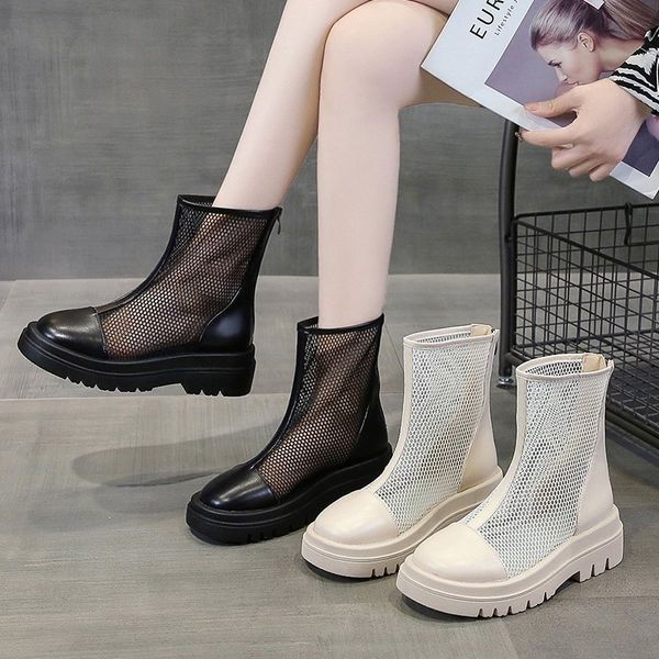 gauze boots children's hollow net spring short summer thin martin and autumn single thick soled cool, Black
gauze boots children's hollow net spring short summer thin martin and autumn single thick soled cool, Black