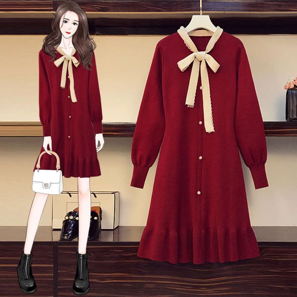 casual dresses dress large women's in autumn and winter with french red knitted jkp9, Black;gray
casual dresses dress large women's in autumn and winter with french red knitted jkp9, Black;gray