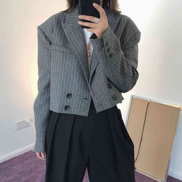 women's suits & blazers twotwinstyle striped short for women notched collar long sleeve high waist casual korean blazer female clothin, White;black
women's suits & blazers twotwinstyle striped short for women notched collar long sleeve high waist casual korean blazer female clothin, White;black