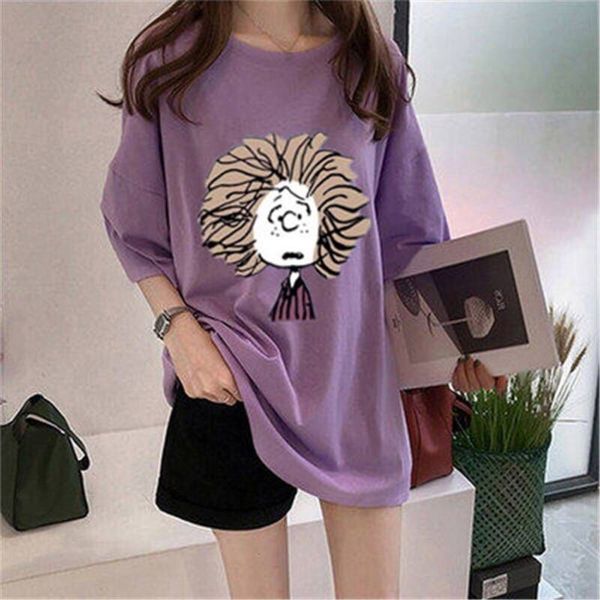 women's t-shirt super fire cec short sleeve summer mid long lower garment missing loose european big cartoon 7u6u, White
women's t-shirt super fire cec short sleeve summer mid long lower garment missing loose european big cartoon 7u6u, White