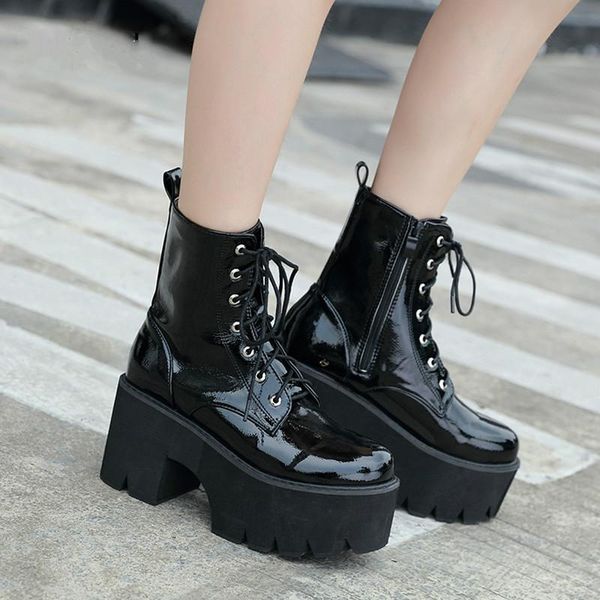 boots woman leather womens ladies chunky wedge platform black patent ankle 2021 women shoes
boots woman leather womens ladies chunky wedge platform black patent ankle 2021 women shoes