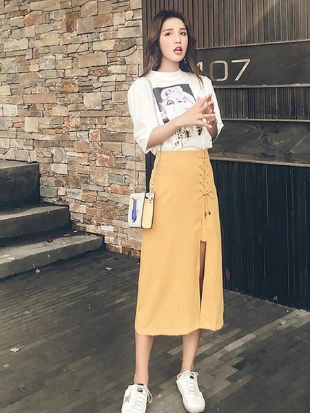 skirts summer ins super fire irregular skirt female middle and long student high waist was thin bag hip split a-line, Black
skirts summer ins super fire irregular skirt female middle and long student high waist was thin bag hip split a-line, Black
