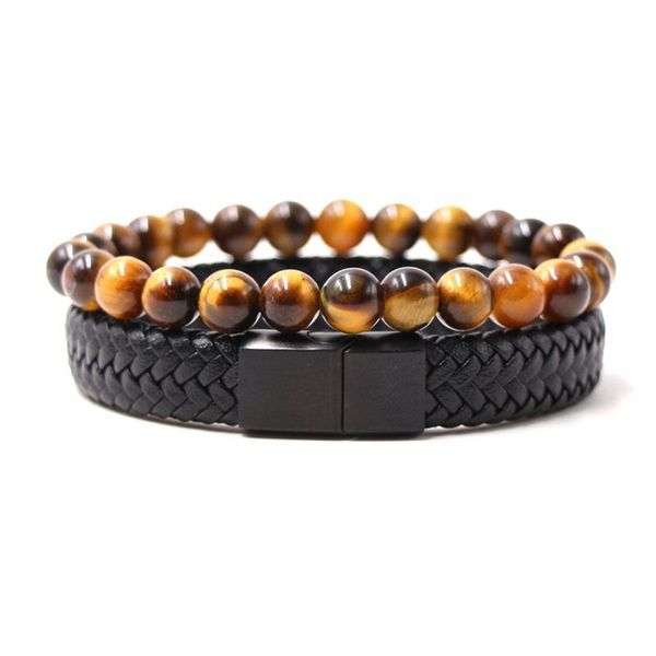 beaded, strands stainless steel magnetic leather bracelet tiger eye stone beaded casual party jewelry men's amulet, Black
beaded, strands stainless steel magnetic leather bracelet tiger eye stone beaded casual party jewelry men's amulet, Black