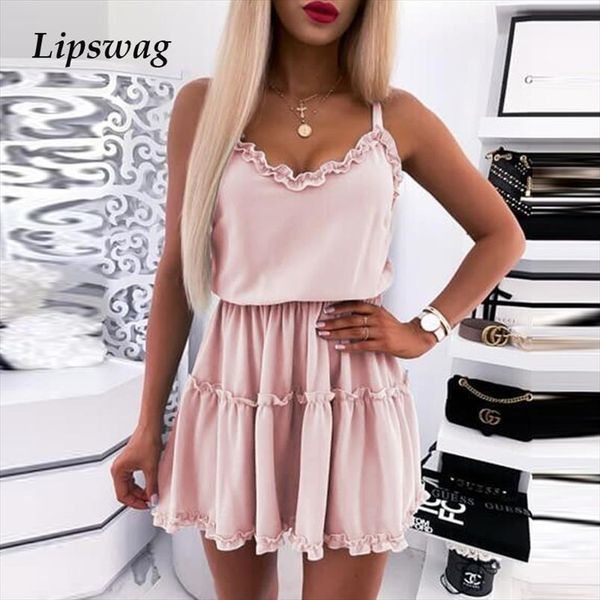 summer v neck sleeveless party womens dresses casual elegant loose mini ladies solid color short pleated vestidos, Black;gray
summer v neck sleeveless party womens dresses casual elegant loose mini ladies solid color short pleated vestidos, Black;gray