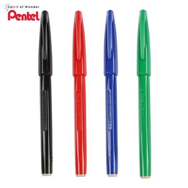 gel pens pentel sign pen s520 2.0mm for graphics writing black/blue/green/red fiber school & office supplies 12 pieces
gel pens pentel sign pen s520 2.0mm for graphics writing black/blue/green/red fiber school & office supplies 12 pieces