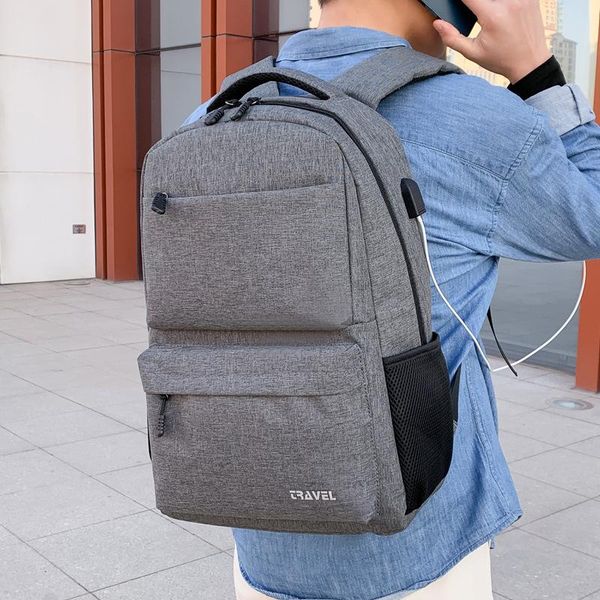 backpack 2021 usb charging casual wear-resistant fabric lapbusiness schoolbag 
backpack 2021 usb charging casual wear-resistant fabric lapbusiness schoolbag