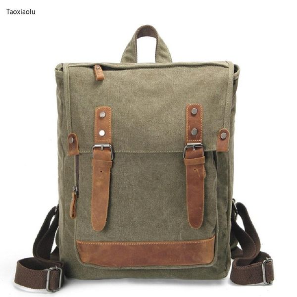 backpack classic cloth bag retro casual korean fashion cool canvas with crazy horse leather
backpack classic cloth bag retro casual korean fashion cool canvas with crazy horse leather