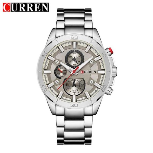 wristwatches curren brand mens watches fashion analog military sports full steel waterproof wrist watch male clock reloj hombre, Slivery;brown
wristwatches curren brand mens watches fashion analog military sports full steel waterproof wrist watch male clock reloj hombre, Slivery;brown