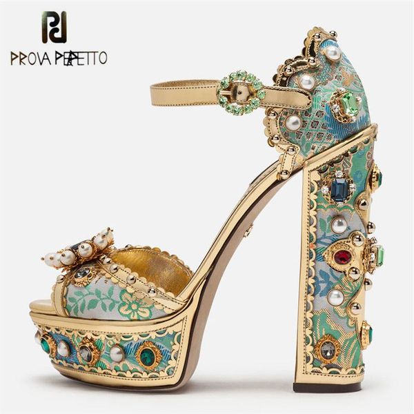 prova perfetto luxury pearl rhinestone party women sandals buckle strap flowers ankle super high heel platform shoes dress, Black
prova perfetto luxury pearl rhinestone party women sandals buckle strap flowers ankle super high heel platform shoes dress, Black