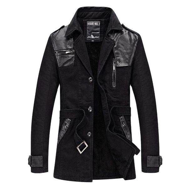 men's trench coats autumn and winter jacket street retro gothic motorcycle locomotive windbreaker faux leather pu warm, Tan;black
men's trench coats autumn and winter jacket street retro gothic motorcycle locomotive windbreaker faux leather pu warm, Tan;black