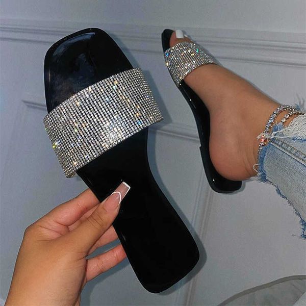 summer women crystal slippers 2021 woman square toe bling flats female casual footwear ladies comfort beach shoes plus size 43 y0731, Black
summer women crystal slippers 2021 woman square toe bling flats female casual footwear ladies comfort beach shoes plus size 43 y0731, Black