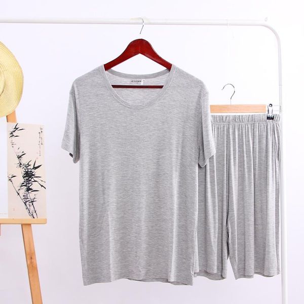 men's sleepwear men summer modal pajama sets thin short sleeve t-shirt shorts casual set 2pcs round-neck solid color home clothing, Black;brown
men's sleepwear men summer modal pajama sets thin short sleeve t-shirt shorts casual set 2pcs round-neck solid color home clothing, Black;brown
