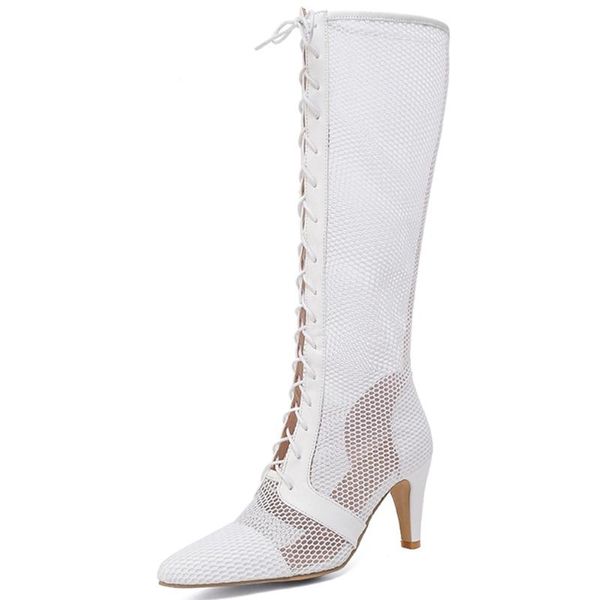 boots bonjomarisa female solid lace up pointed toe mid calf women high heel fashion design spring shoes woman, Black
boots bonjomarisa female solid lace up pointed toe mid calf women high heel fashion design spring shoes woman, Black