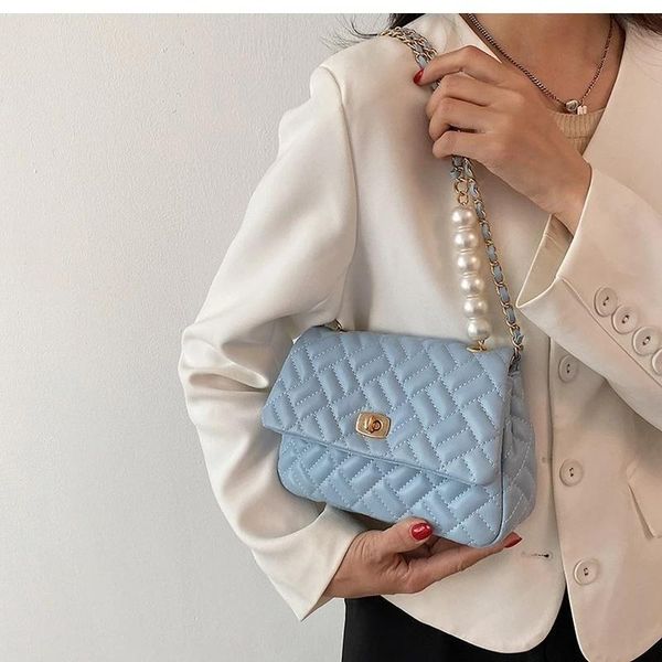 evening bags quilted pearl chain pu leather solid color crossbody for women 2021 fashion small shoulder bag female handbags and purses
evening bags quilted pearl chain pu leather solid color crossbody for women 2021 fashion small shoulder bag female handbags and purses