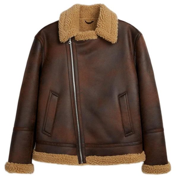 men's fur & faux 4xl winter shearling brown coat men thick velvet leather warm jacket plus size, Black
men's fur & faux 4xl winter shearling brown coat men thick velvet leather warm jacket plus size, Black