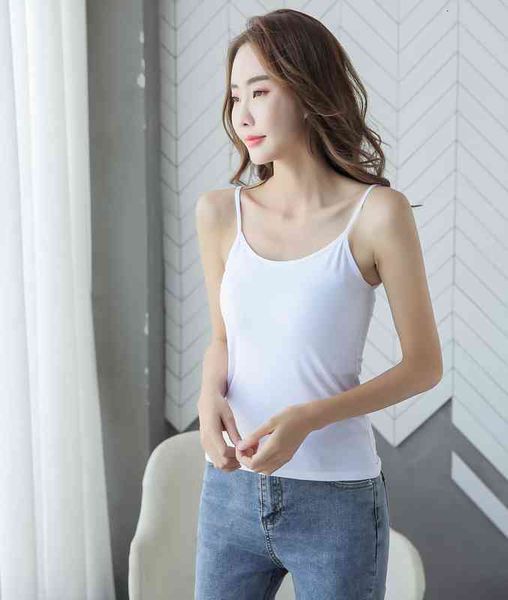 four seasons modal camisole womens lace korean slim womens strap base vest crop women, White
four seasons modal camisole womens lace korean slim womens strap base vest crop women, White