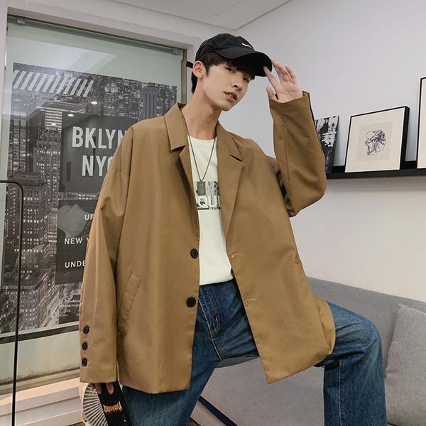 men's suits & blazers 2021 spring and autumn hong style fashion casual solid color single suit personality loose shirt jacket black / k, White;black
men's suits & blazers 2021 spring and autumn hong style fashion casual solid color single suit personality loose shirt jacket black / k, White;black