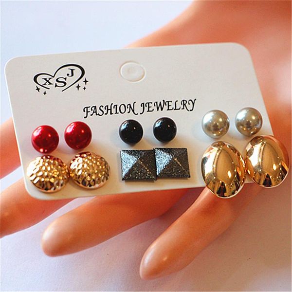 stud 2021 ly designed women jewelry wholesale girls party pearl ear mashup beautiful 6pairs/set earrings gift, Golden;silver
stud 2021 ly designed women jewelry wholesale girls party pearl ear mashup beautiful 6pairs/set earrings gift, Golden;silver