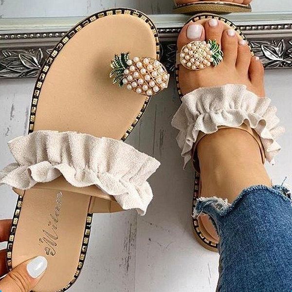 summer women sandals slippers shoes flat flip flops string bead fashion wedges woman slides pineapple casual mujer, Black
summer women sandals slippers shoes flat flip flops string bead fashion wedges woman slides pineapple casual mujer, Black