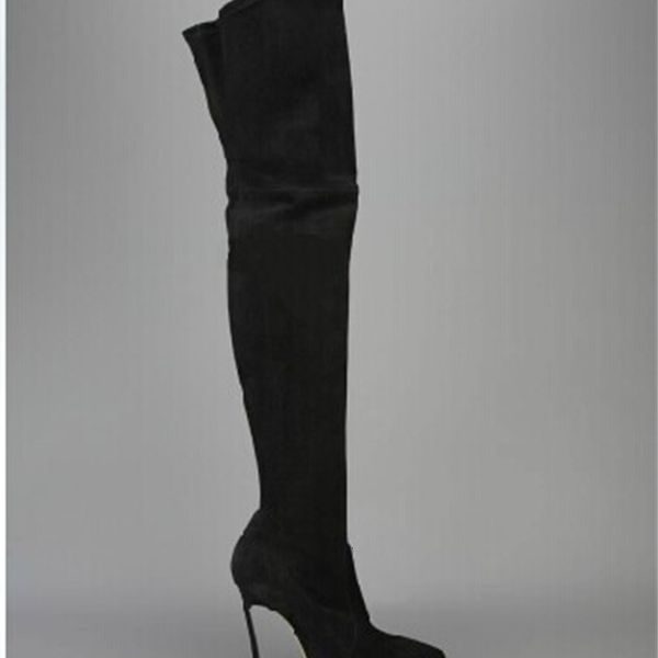 black leather thigh women's knee autumn and winter boots high heels long-toed thin boot
black leather thigh women's knee autumn and winter boots high heels long-toed thin boot