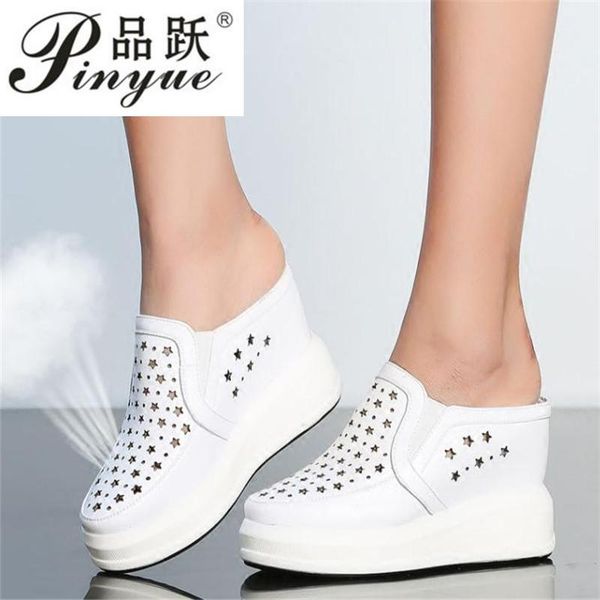 slippers women genuine leather wedges platform female high heel pumps round toe roman sandals summer trainers outdoor slides, Black
slippers women genuine leather wedges platform female high heel pumps round toe roman sandals summer trainers outdoor slides, Black