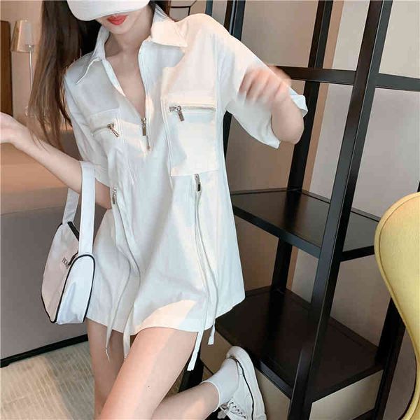 women's blouses & shirts white summer shirt with zipper, cargo shirt, vintage short sleeve for women, tank and loose , wx1905 g7eg
women's blouses & shirts white summer shirt with zipper, cargo shirt, vintage short sleeve for women, tank and loose , wx1905 g7eg