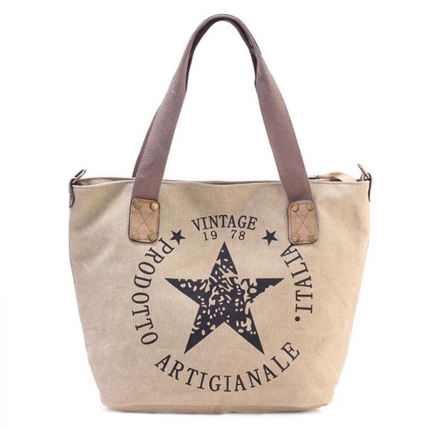 cross body fashion canvas women shoulder bag large capacity casual tote pentagram printing handbags vintage style
cross body fashion canvas women shoulder bag large capacity casual tote pentagram printing handbags vintage style