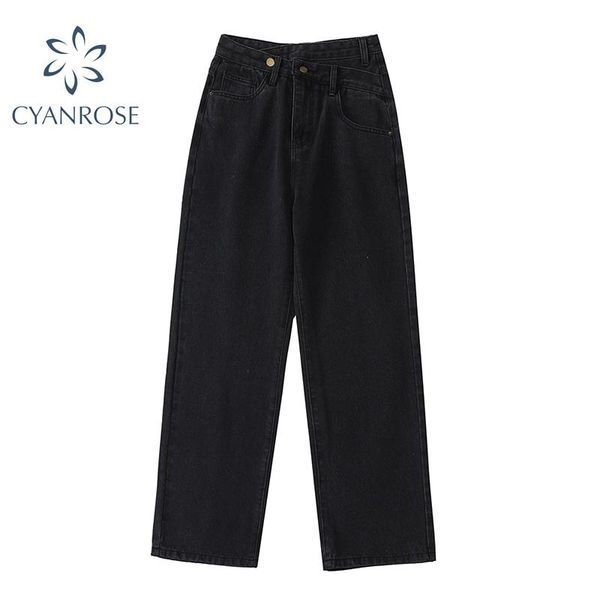 women's jeans high waist woman 2021 wide leg female pants straight loose black mom fashion baggy boyfriend jean women trousers, Blue
women's jeans high waist woman 2021 wide leg female pants straight loose black mom fashion baggy boyfriend jean women trousers, Blue