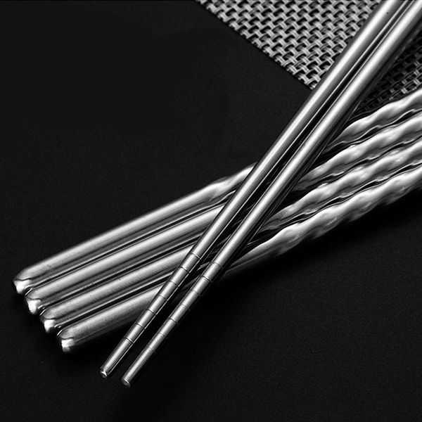 1pair chinese metal ribbing chopsticks non-slip stainless steel chop sticks set reusable kitchen sushi 38.7cm
1pair chinese metal ribbing chopsticks non-slip stainless steel chop sticks set reusable kitchen sushi 38.7cm