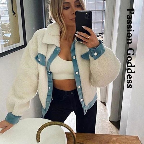 winter women lambswool warm jackets patchwork fluffy fuzzy oversized outcoat long sleeve lapel cozy teddy jacket outwear women's, Black;brown
winter women lambswool warm jackets patchwork fluffy fuzzy oversized outcoat long sleeve lapel cozy teddy jacket outwear women's, Black;brown