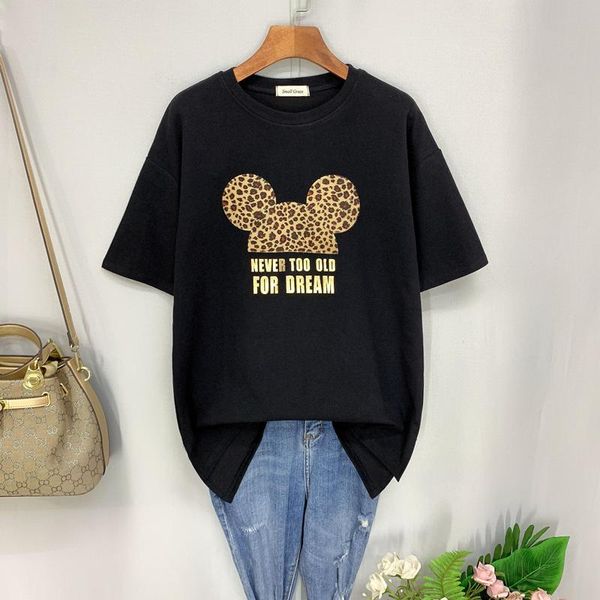women's t-shirt 29 colors print gold letter mouse t shirt women cotton 100% graphic cute kawaii shirts summer 2021 woman tshirts oversi, White
women's t-shirt 29 colors print gold letter mouse t shirt women cotton 100% graphic cute kawaii shirts summer 2021 woman tshirts oversi, White