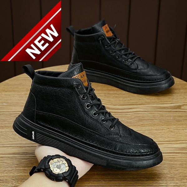 martin boots winter british casual work clothes black waterproof high leather versatile men's shoes
martin boots winter british casual work clothes black waterproof high leather versatile men's shoes