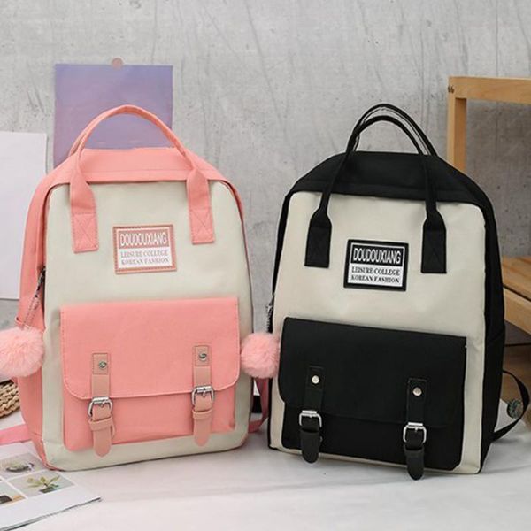 school bags 5pcs/set canvas backpack bag for students kids teenager girl rucksack women travel book pencil drawstring
school bags 5pcs/set canvas backpack bag for students kids teenager girl rucksack women travel book pencil drawstring