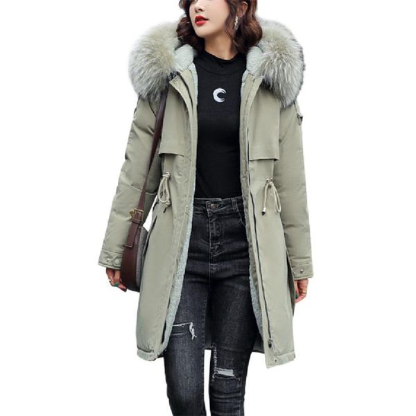 women's down & parkas korea fashion wool fleece warm jacket fur hooded coats women cotton padded jackets female winter casual parka lad, Black
women's down & parkas korea fashion wool fleece warm jacket fur hooded coats women cotton padded jackets female winter casual parka lad, Black