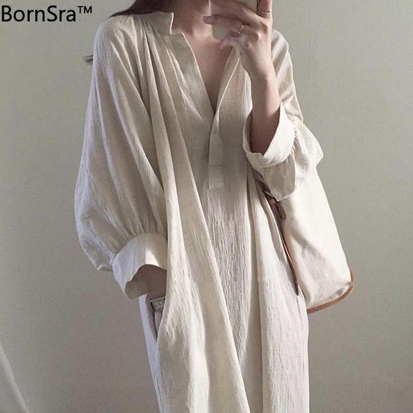 casual dresses bornsra 2021 spring summer women shirt loose fashionable asymmetrical cotton and linen long dress, Black;gray
casual dresses bornsra 2021 spring summer women shirt loose fashionable asymmetrical cotton and linen long dress, Black;gray