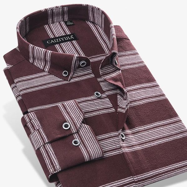 men's casual shirts 2021 autumn winter vintage brushed twill long sleeve shirt men thicker warm striped social, White;black
men's casual shirts 2021 autumn winter vintage brushed twill long sleeve shirt men thicker warm striped social, White;black