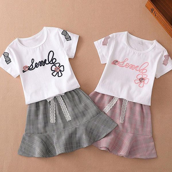 summer girls clothing set fashion letters printing cotton t-shirt + skirt 2pcs children suit birthday present kids clothes 3-10y sets, White
summer girls clothing set fashion letters printing cotton t-shirt + skirt 2pcs children suit birthday present kids clothes 3-10y sets, White