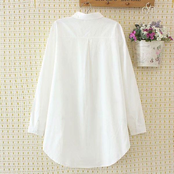 blouses & shirts plus size 2xl-4xl women's white navy blue long sleeved blouse cute cat embroidery 45hm
blouses & shirts plus size 2xl-4xl women's white navy blue long sleeved blouse cute cat embroidery 45hm