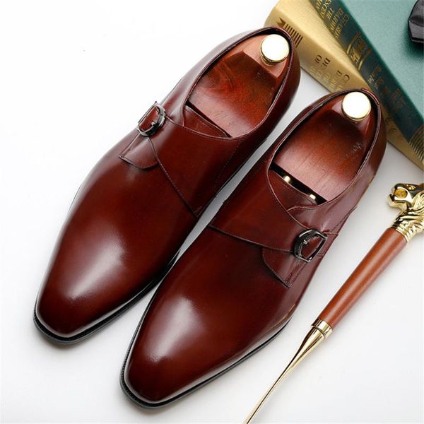 dress shoes mens formal leather oxford for men dressing wedding men's brogues office slip on buckle male zapatos de hombre, Black
dress shoes mens formal leather oxford for men dressing wedding men's brogues office slip on buckle male zapatos de hombre, Black