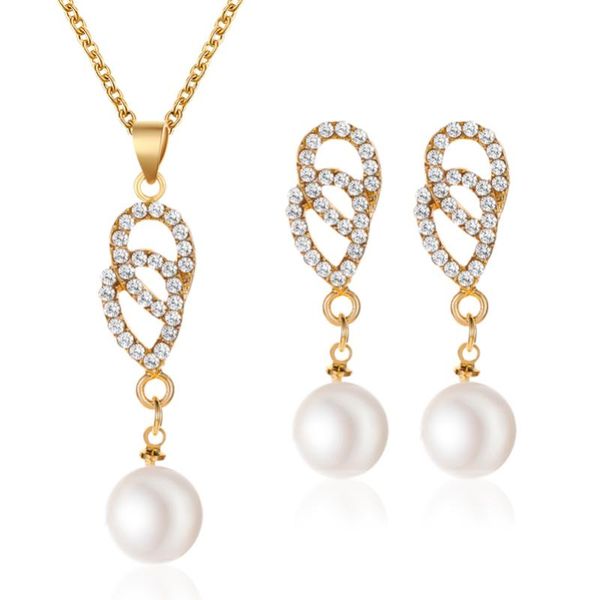 earrings & necklace 2 pcs / set simulated pearl bling starry clear crystal dangle pendant alloy jewelry sets for women, Silver
earrings & necklace 2 pcs / set simulated pearl bling starry clear crystal dangle pendant alloy jewelry sets for women, Silver