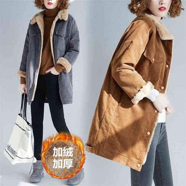 winter faux fur coat women oversize corduroy coats vintage female loose long jackets casual street lady lambswool outwear 210519, Black
winter faux fur coat women oversize corduroy coats vintage female loose long jackets casual street lady lambswool outwear 210519, Black